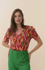 Lofty Manner blouse Imani | Multi color print