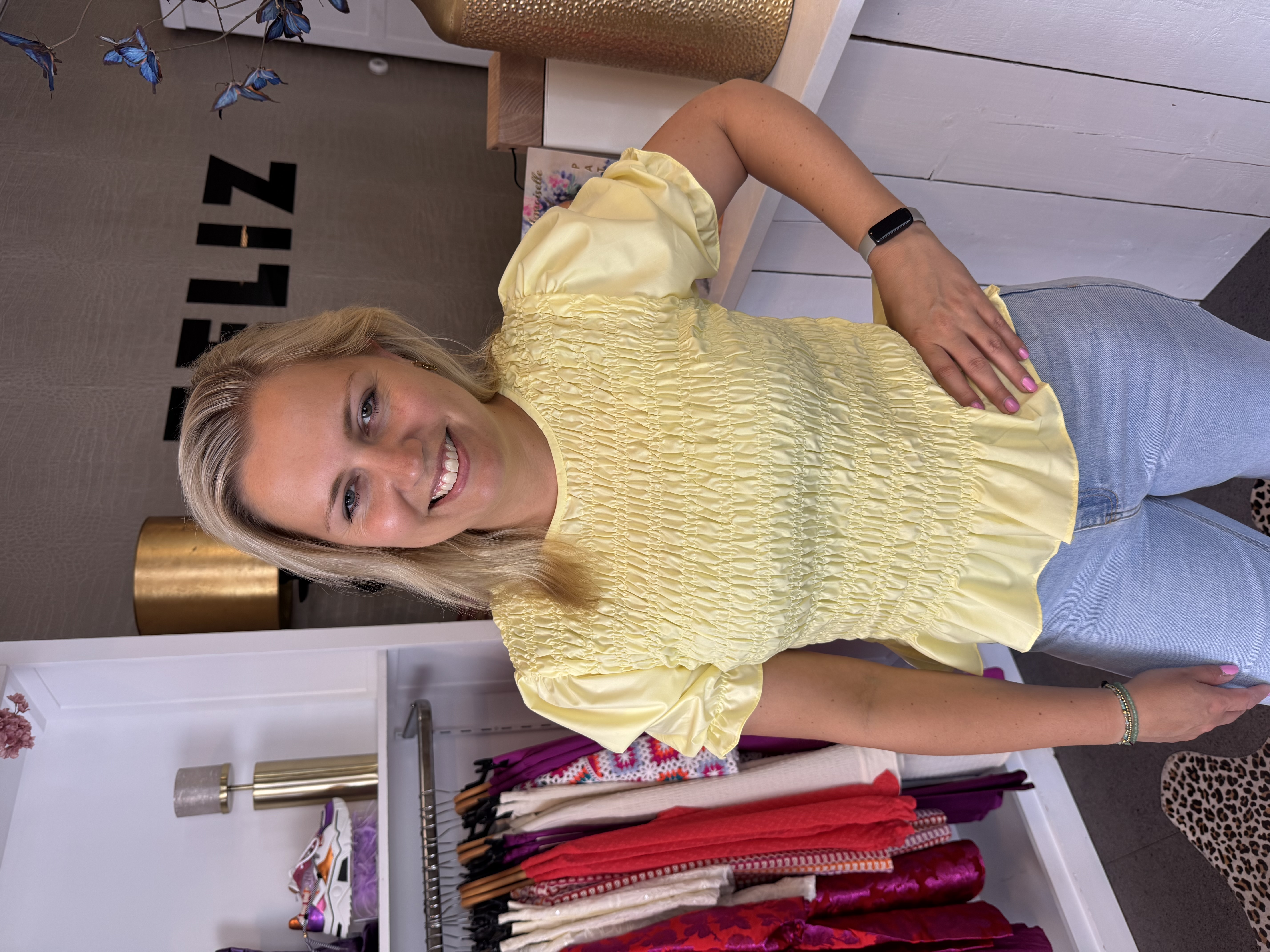 SistersPoint blouse NIX light yellow