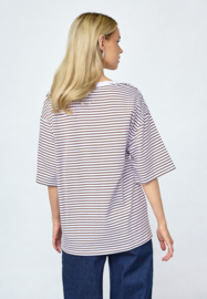 Sisterspoint t-shirt VEZ | white en brown