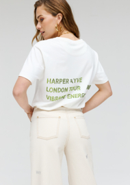 Harper & Yve Vibrant Energy t-shirt | Cream white