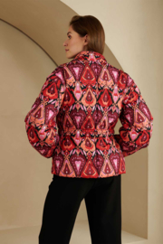 Lofty Manner jacket Veda | Heart ikat print