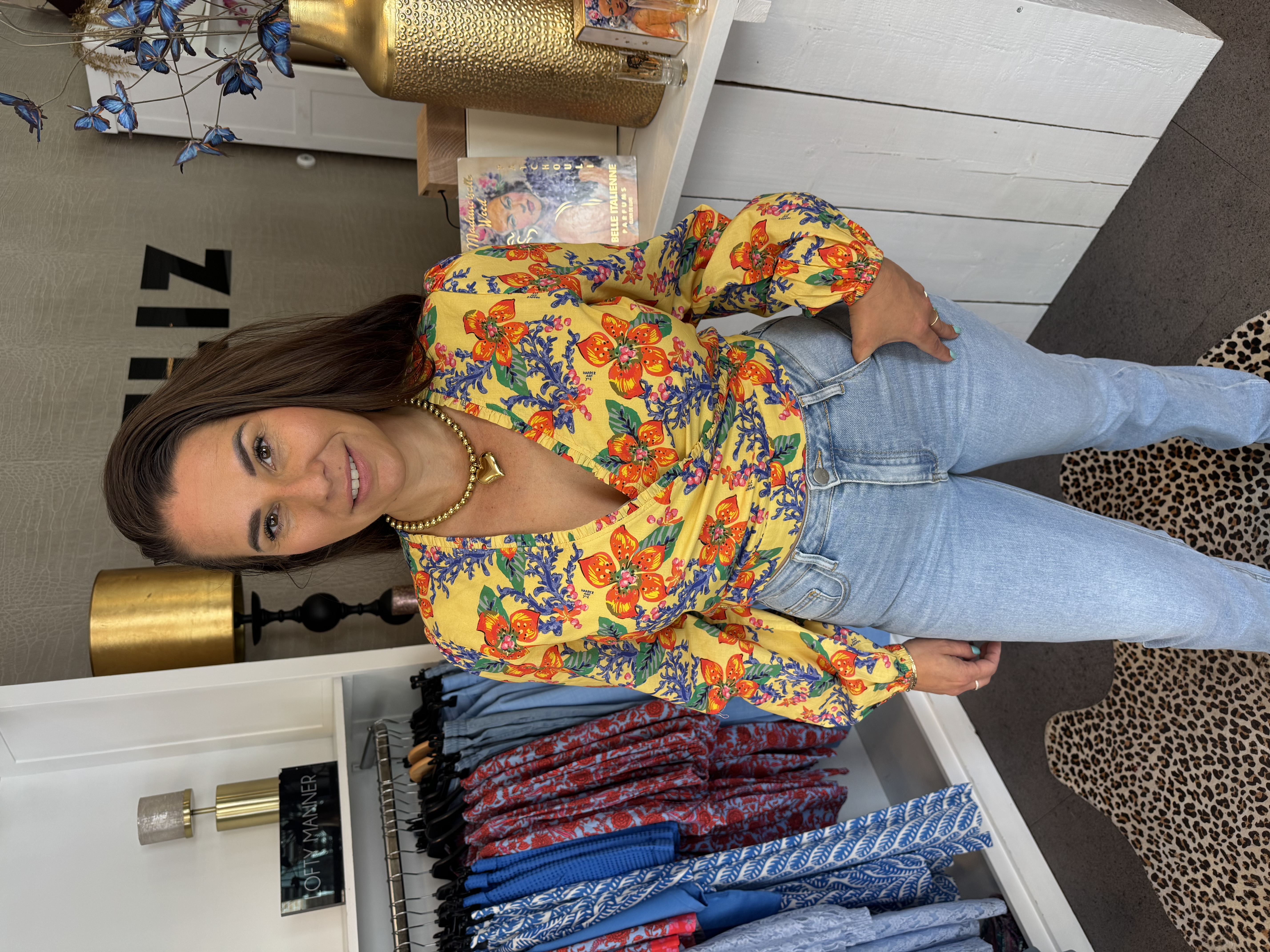 Harper & Yve blouse Flora | Banana flower
