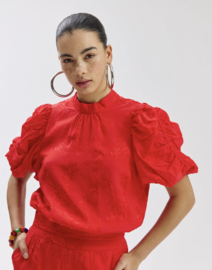 Harper & Yve top MACEY | Poppy red