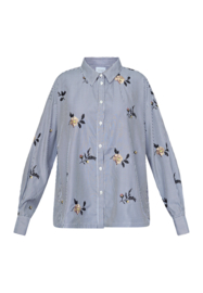 Sisters point blouse ELONA | navy stripes emb