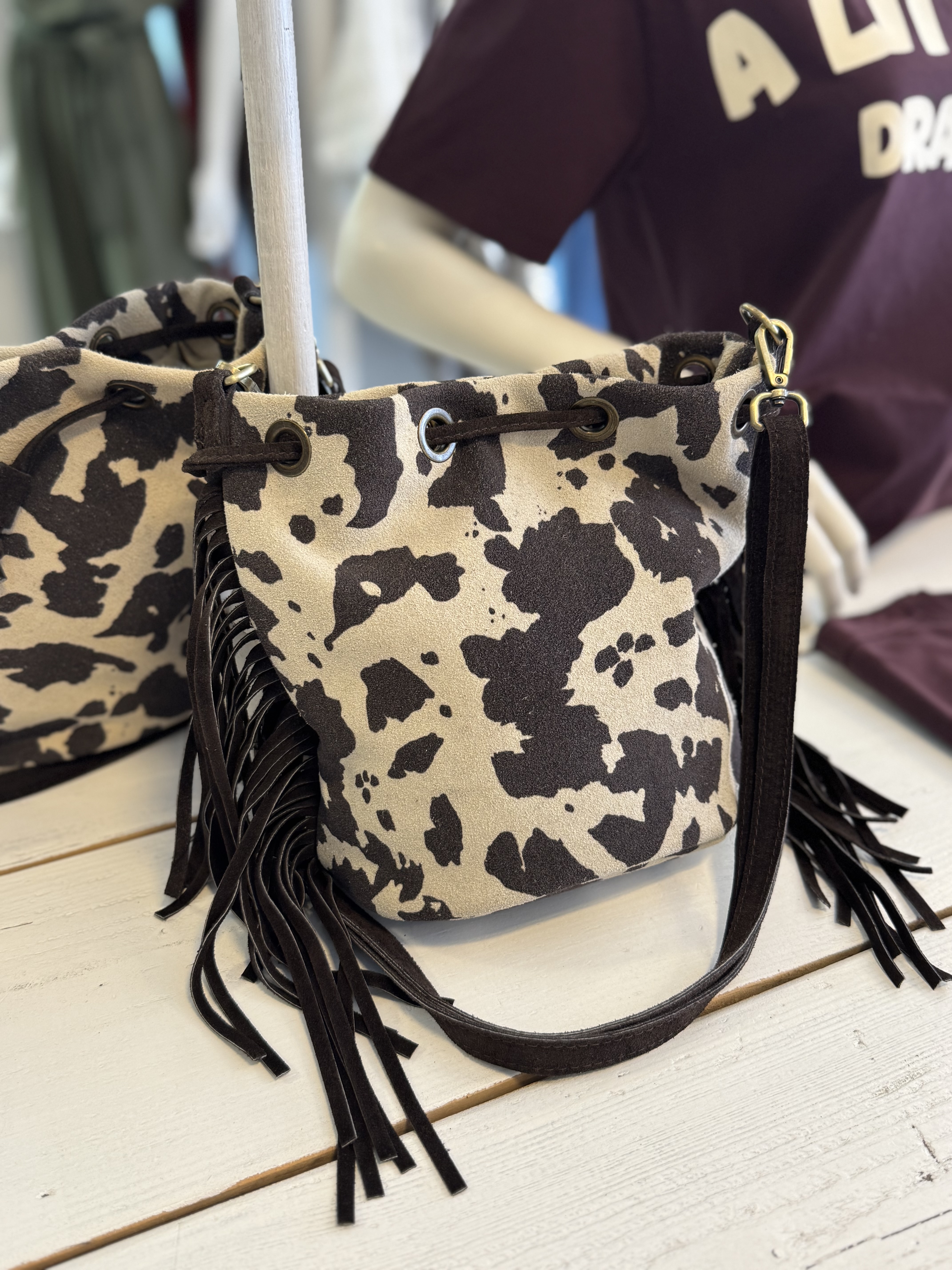Hazel bag cow print