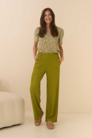 Lofty Manner blouse Bella | Green element print