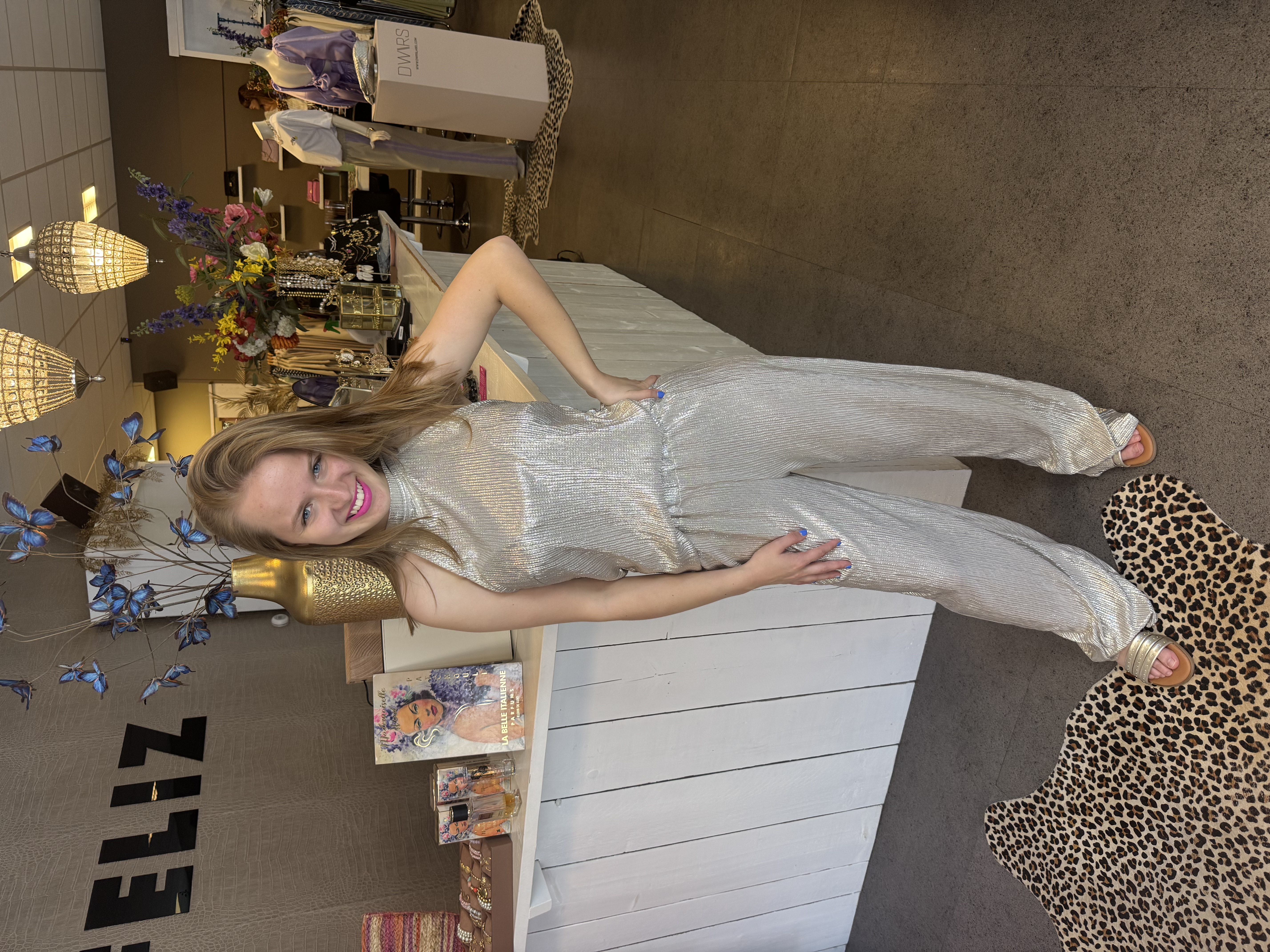 Twinset lurex shiny champagne