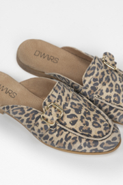 DWRS Label JASPER leopard - Loafer | suède cognac