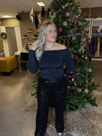 SistersPoint top Nubi off shoulder | Black