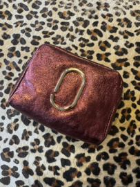 Jacine bag metallic bordeaux
