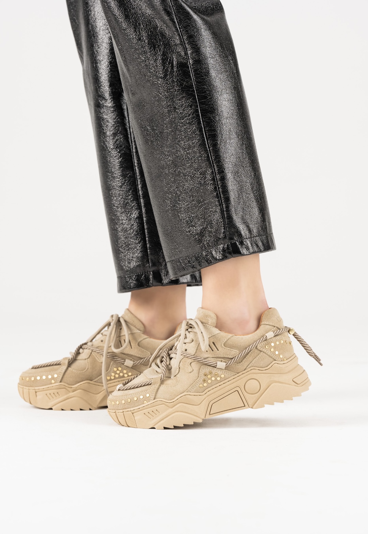 DWRS Label JUPITER studs - Sneakers | Beige