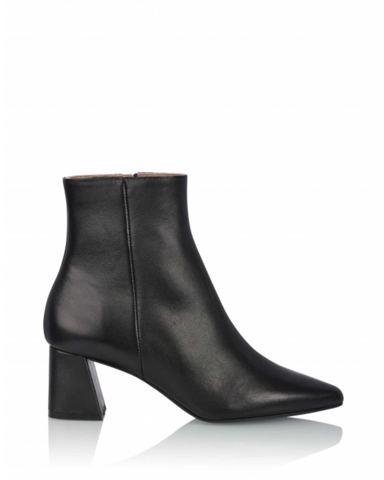 DWRS Label LUGANO leer - Enkellaarsjes | Black