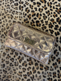 Audrey bag metallic rosé