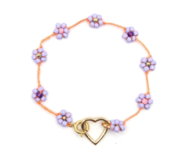 Mix armband Faye - lila