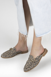 DWRS Label JASPER leopard - Loafer | suède cognac