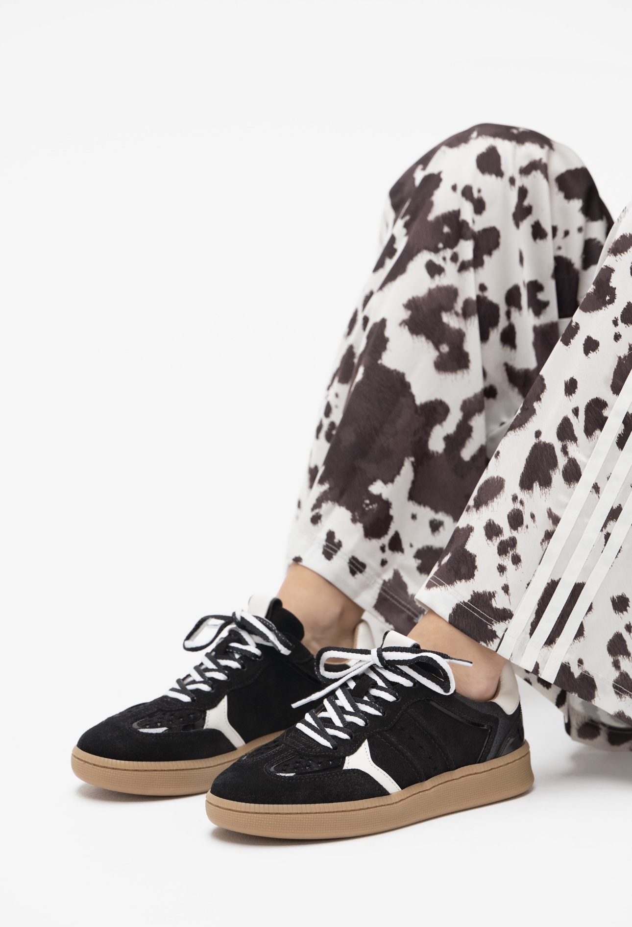 DWRS Label MIRABEL suede - Sneakers | Black / Off white