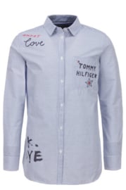 TOMMY HILFIGER overhemd - blauw