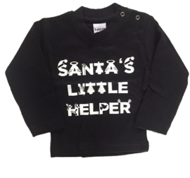 Santa's little helper black/white