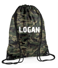 Camo gepersonaliseerde gymtas (3 designs)