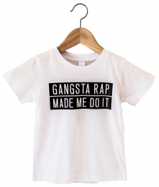 Gangsta rap made me do it tee - wit