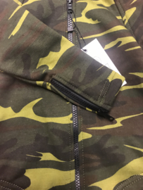 Camo green zipped hoodie