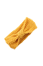 Knitted headband yellow