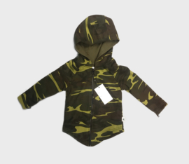 Camo green zipped hoodie