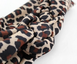 Knot headband leopard