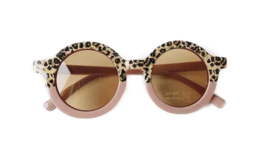 Color block leopard (roze/mint)