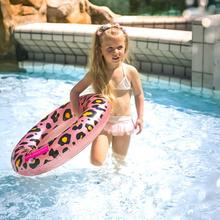 Roze panterprint kinder zwemband