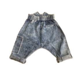 Acid pocket jeans shorts