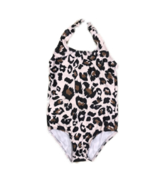 Leopard bathing suit girl