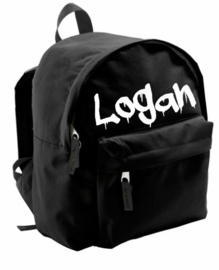 Black drip customized backpack - mini
