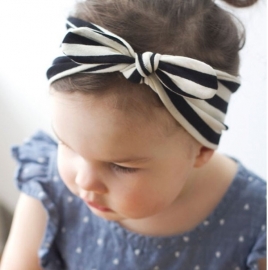 Knotted headband Black & White