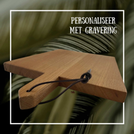 BROODPLANK  - eikenhouten serveerplank 43x35/27cm