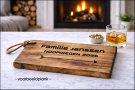 Tekst & Symbool - Design E - Persoonlijke Borrelplank