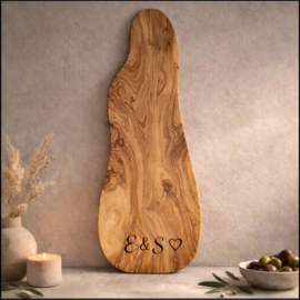 Buffetplank Olijfhout - royale serveerplank XXL - ca. 75cm