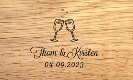 WEDDING DESIGN O - personaliseer deze gravering