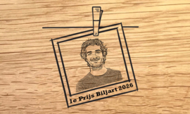 Borrelplank graveren Polaroid-Stijl