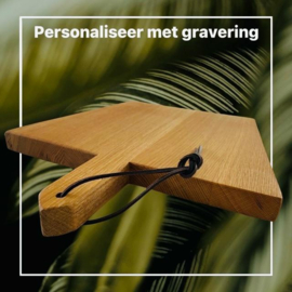 BROODPLANK  - eikenhouten serveerplank 43x35/27cm