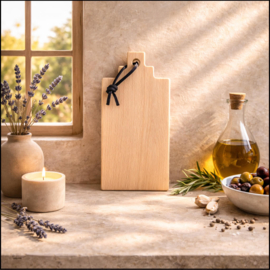 BORRELPLANK AMSTERDAM - beukenhout - 26x15cm