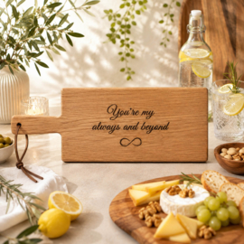 Tekst & Symbool - Design A - Persoonlijke Borrelplank