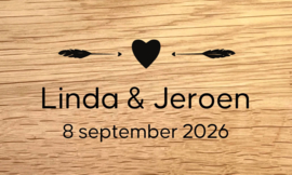 WEDDING DESIGN A - personaliseer deze gravering