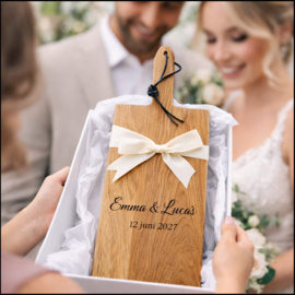 Eikenhouten borrelplank 52cm met handvat – TAPASPLANK L