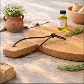 PIZZAPLANK  XL - ronde plank - eikenhout van 40cm