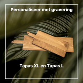 TAPASPLANK XL - eikenhouten borrelplank 74 cm