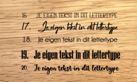 20 Tekst lettertypes - personaliseer deze gravering