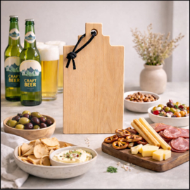 BORRELPLANK AMSTERDAM - beukenhout - 26x15cm