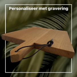 BROODPLANK  - eikenhouten serveerplank 43x35/27cm