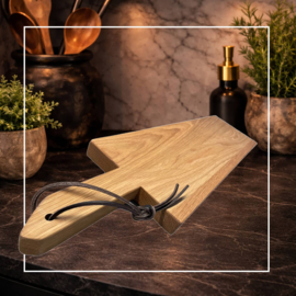 Eikenhouten borrelplank 74cm met handvat – TAPASPLANK XL